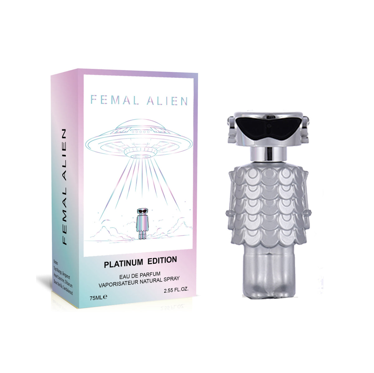 Inspired by Fame Parfum - Femal Alien Platinum Edition EDP Designer Fragrance - 75ml